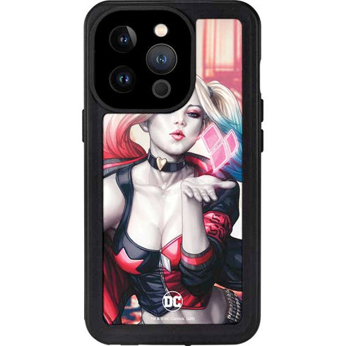 DC Comics Harley Quinn Rebirth Cover #1 Legacy Color Variant Art by Art Germ iPhone 14 Pro Waterproof Case