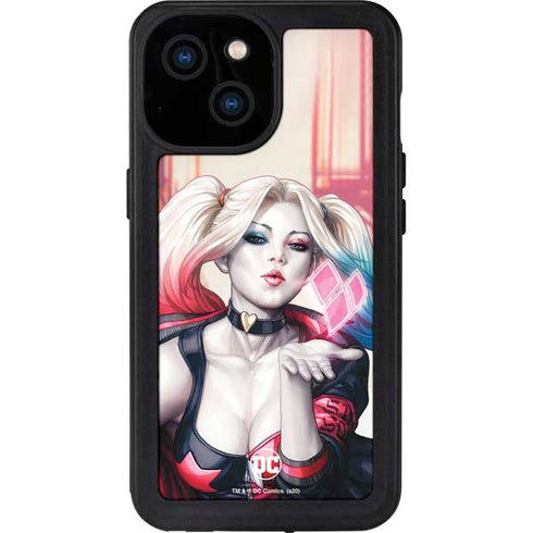 DC Comics Harley Quinn Rebirth Cover #1 Legacy Color Variant Art by Art Germ iPhone 15 Waterproof Case