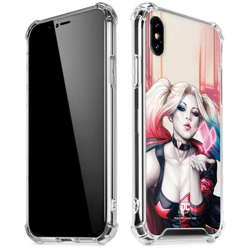 DC Comics Harley Quinn Rebirth Cover #1 Legacy Color Variant Art by Art Germ iPhone XS Max Clear Case