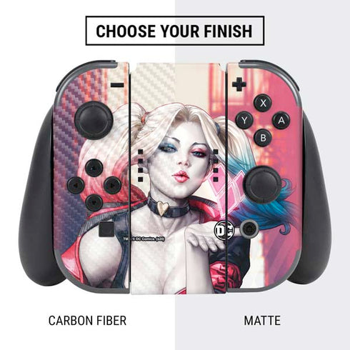 DC Comics Harley Quinn Rebirth Cover #1 Legacy Color Variant Art by Art Germ Nintendo Switch Bundle Skin