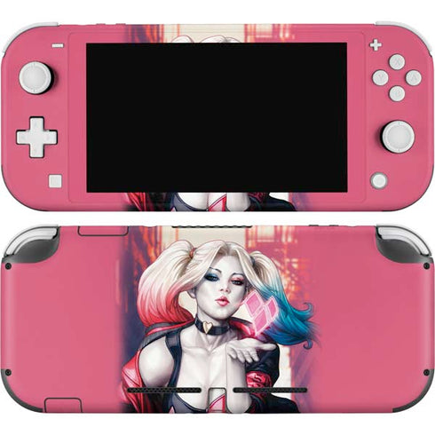 DC Comics Harley Quinn Rebirth Cover #1 Legacy Color Variant Art by Art Germ Nintendo Switch Lite Skin