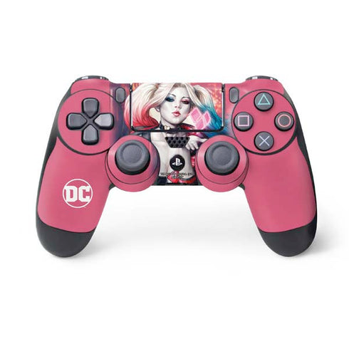 DC Comics Harley Quinn Rebirth Cover #1 Legacy Color Variant Art by Art Germ PS4 Controller Skin