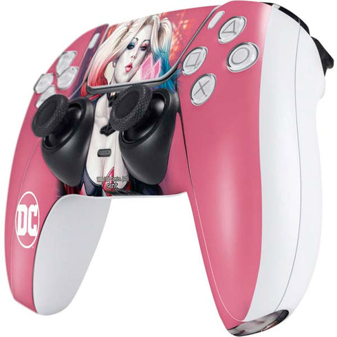 DC Comics Harley Quinn Rebirth Cover #1 Legacy Color Variant Art by Art Germ PS5 Controller Skin