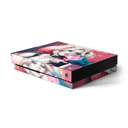 DC Comics Harley Quinn Rebirth Cover #1 Legacy Color Variant Art by Art Germ Xbox One X Console Skin