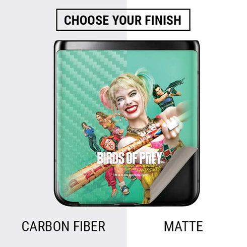 DC Comics Harley Quinn Birds of Prey Movie Poster Galaxy Z Flip Skin