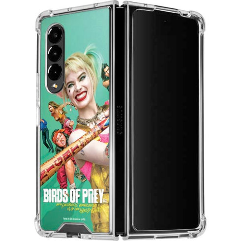 DC Comics Harley Quinn Birds of Prey Movie Poster Galaxy Z Fold4 5G Clear Case
