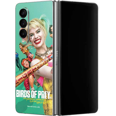 DC Comics Harley Quinn Birds of Prey Movie Poster Galaxy Z Fold4 5G Skin