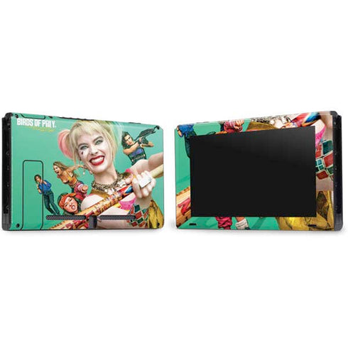 DC Comics Harley Quinn Birds of Prey Movie Poster Nintendo Switch Bundle Skin