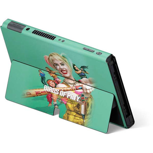 DC Comics Harley Quinn Birds of Prey Movie Poster Nintendo Switch OLED (2021) Skin