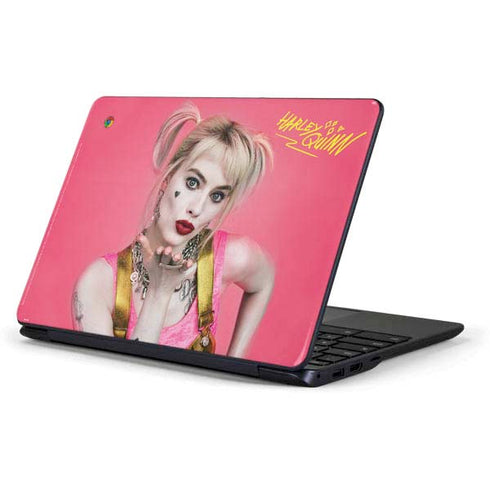 DC Comics Harley Quinn Movie Character Poster Samsung Chromebook Skin