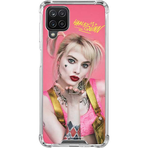 DC Comics Harley Quinn Movie Character Poster Galaxy A12 Clear Case