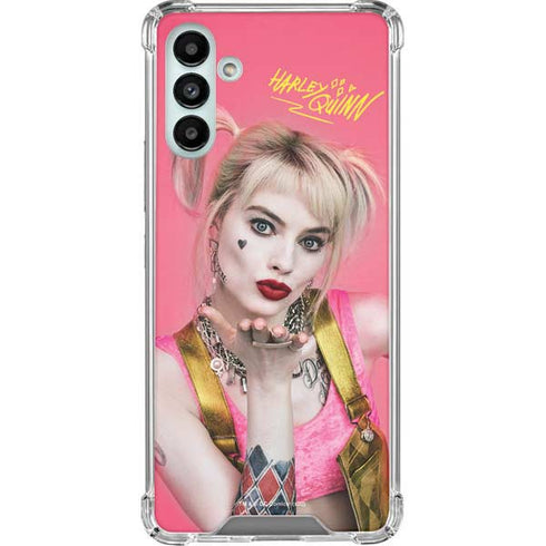 DC Comics Harley Quinn Movie Character Poster Galaxy A13 5G Clear Case