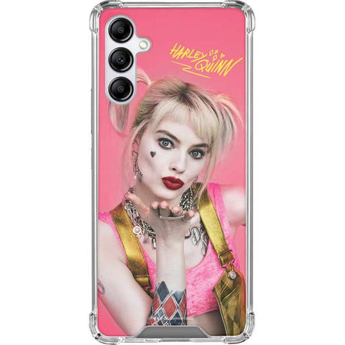 DC Comics Harley Quinn Movie Character Poster Galaxy A14 5G Clear Case