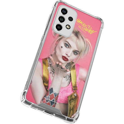 DC Comics Harley Quinn Movie Character Poster Galaxy A33 5G Clear Case