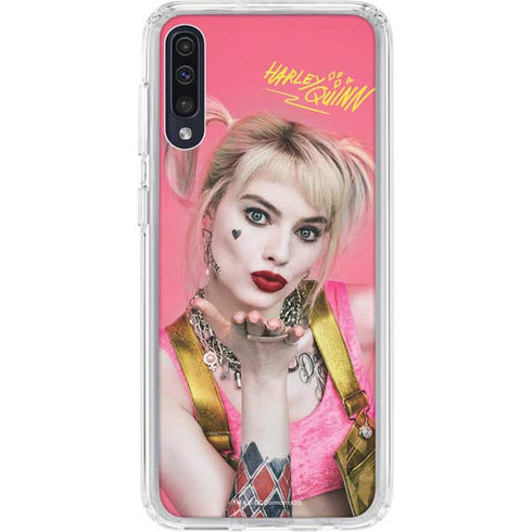 DC Comics Harley Quinn Movie Character Poster Galaxy A50 Clear Case