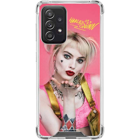DC Comics Harley Quinn Movie Character Poster Galaxy A52 5G Clear Case