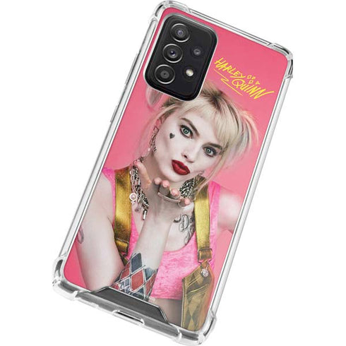 DC Comics Harley Quinn Movie Character Poster Galaxy A52 5G Clear Case