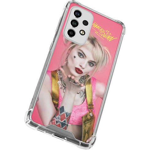 DC Comics Harley Quinn Movie Character Poster Galaxy A53 5G Clear Case