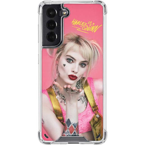 DC Comics Harley Quinn Movie Character Poster Galaxy S21 5G Clear Case