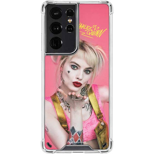 DC Comics Harley Quinn Movie Character Poster Galaxy S21 Ultra 5G Clear Case