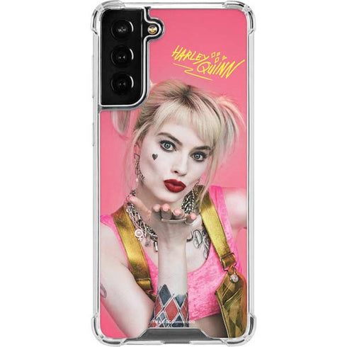 DC Comics Harley Quinn Movie Character Poster Galaxy S22 Plus Clear Case