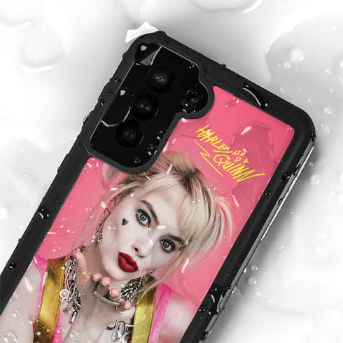 DC Comics Harley Quinn Movie Character Poster Galaxy S23 Plus Waterproof Case