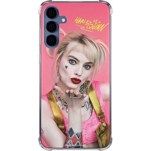 DC Comics Harley Quinn Blowing Kisses Galaxy S24 Clear Case