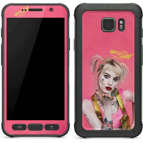 DC Comics Harley Quinn Movie Character Poster Galaxy S7 Active Skin