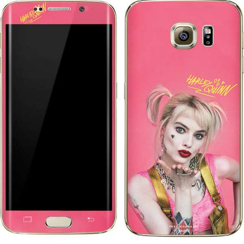 DC Comics Harley Quinn Movie Character Poster Galaxy S7 Edge Skin
