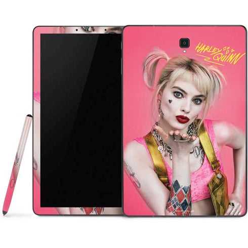 DC Comics Harley Quinn Movie Character Poster Samsung Galaxy Tab Skin