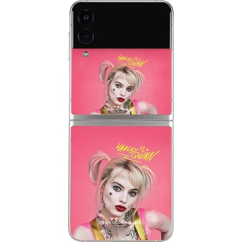 DC Comics Harley Quinn Movie Character Poster Galaxy Z Flip3 5G Skin