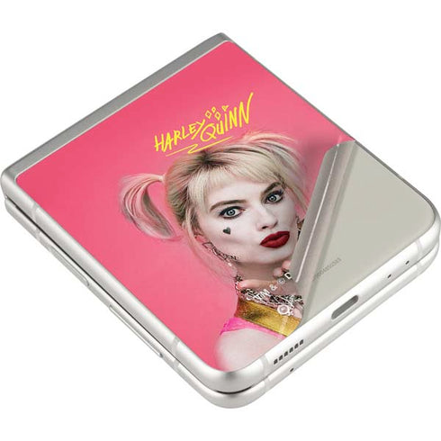 DC Comics Harley Quinn Movie Character Poster Galaxy Z Flip3 5G Skin