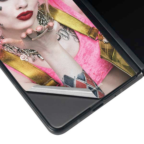 DC Comics Harley Quinn Movie Character Poster Galaxy Z Fold4 5G Skin