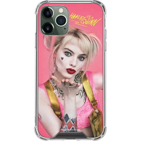 DC Comics Harley Quinn Blowing Kisses iPhone 11 Pro Max Clear Case