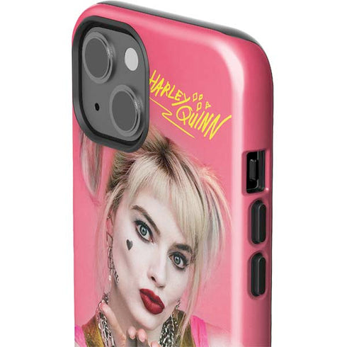 DC Comics Harley Quinn Blowing Kisses iPhone 15 Impact Case