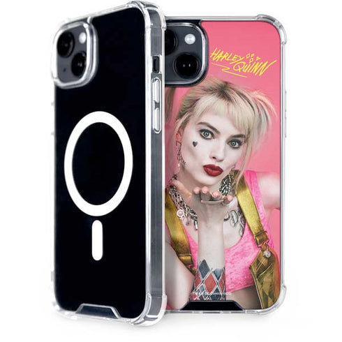 DC Comics Harley Quinn Blowing Kisses iPhone 15 Plus MagSafe Case