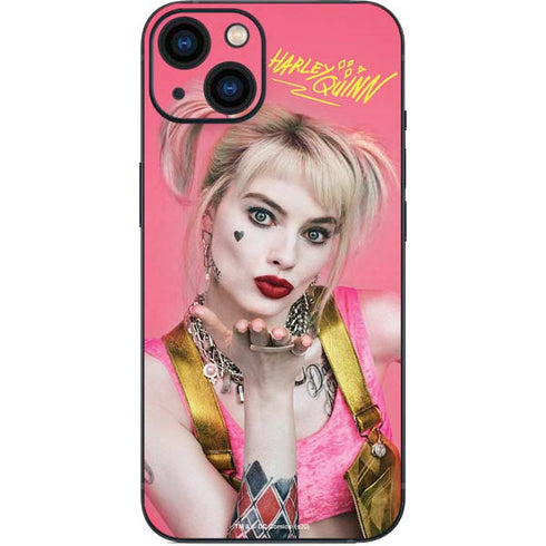 DC Comics Harley Quinn Blowing Kisses iPhone 15 Plus Skin
