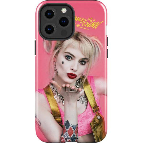 DC Comics Harley Quinn Blowing Kisses iPhone 15 Pro Max Impact Case