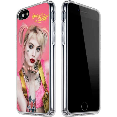 DC Comics Harley Quinn Movie Character Poster iPhone SE (2nd & 3rd Gen) Clear Case