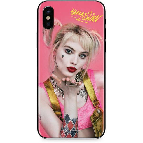 DC Comics Harley Quinn Movie Character Poster iPhone X Skin