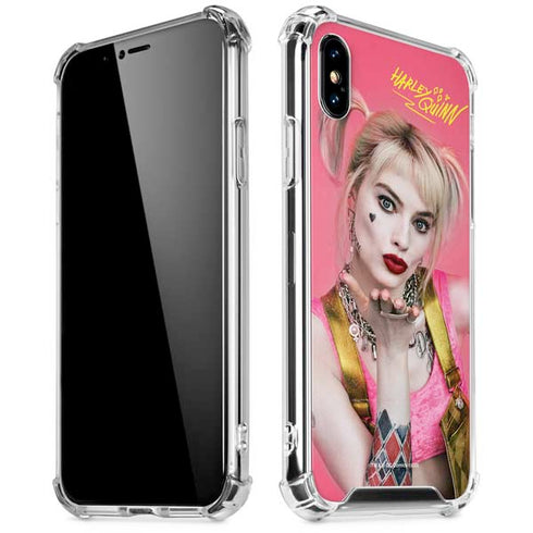 DC Comics Harley Quinn Blowing Kisses iPhone XS Max Clear Case