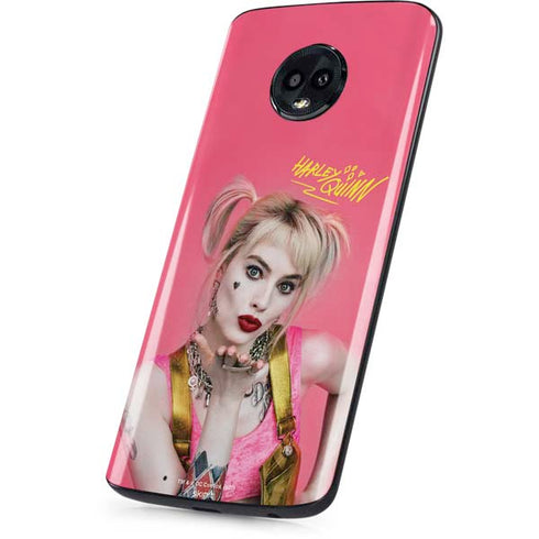 DC Comics Harley Quinn Movie Character Poster Moto G6 Skin