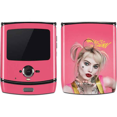 DC Comics Harley Quinn Movie Character Poster Motorola RAZR Skin