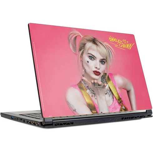 DC Comics Harley Quinn Movie Character Poster MSI GS65 Stealth Laptop Skin
