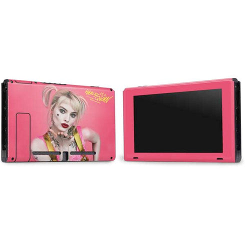 DC Comics Harley Quinn Movie Character Poster Nintendo Switch Bundle Skin