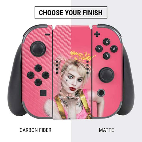 DC Comics Harley Quinn Movie Character Poster Nintendo Switch Bundle Skin