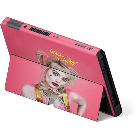 DC Comics Harley Quinn Movie Character Poster Nintendo Switch OLED (2021) Skin