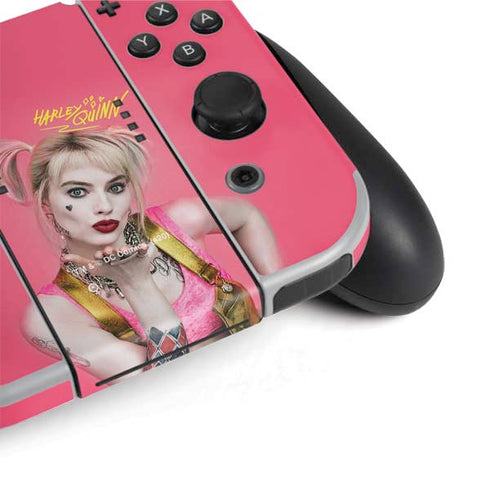 DC Comics Harley Quinn Movie Character Poster Nintendo Switch OLED (2021) Skin