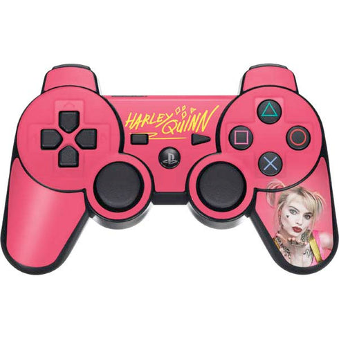 DC Comics Harley Quinn Movie Character Poster PS3 Dual Shock wireless controller Skin