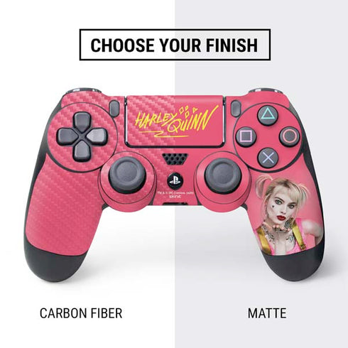 DC Comics Harley Quinn Movie Character Poster PS4 Controller Skin